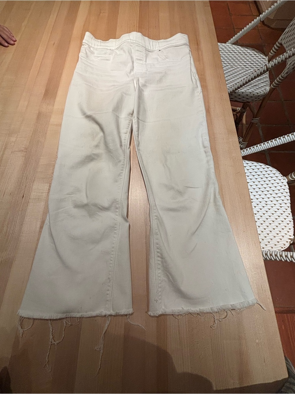 SPANX White Women's Wide-Leg Jeans